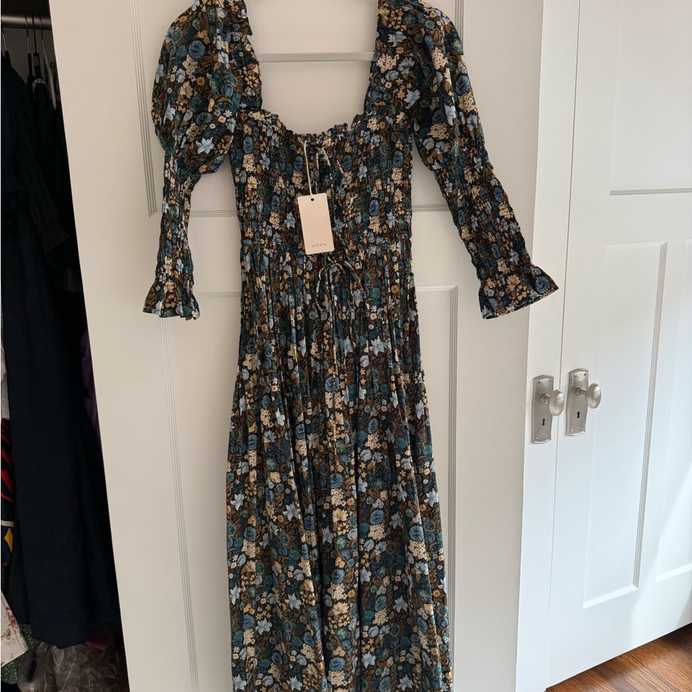 NWT DOEN Floral Print Bijou Maxi Dress - Picture 4 of 8